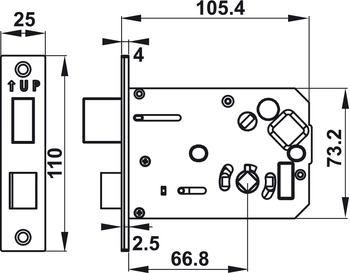 Khóa điện tử Hafele EL7900-TCB 912.05.652